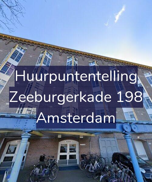 Foto gevel Huurpuntentelling voor Zeeburgerkade 198, Amsterdam