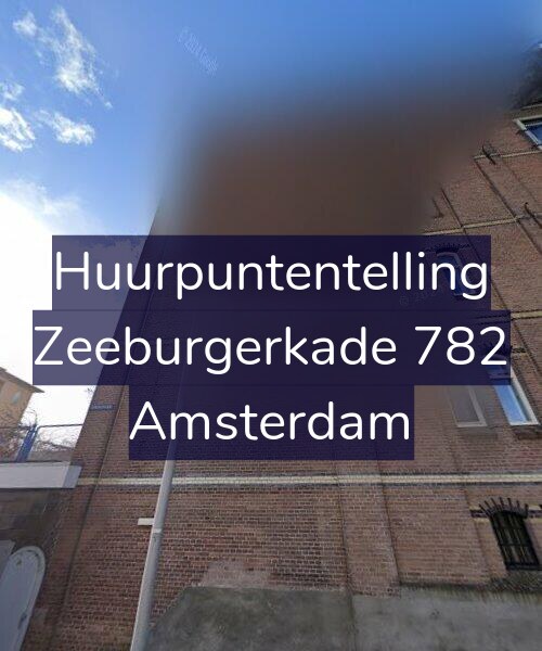 Foto gevel Huurpuntentelling voor Zeeburgerkade 782, Amsterdam