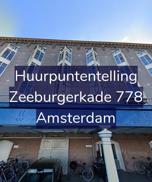 Foto gevel Huurpuntentelling voor Zeeburgerkade 778, Amsterdam