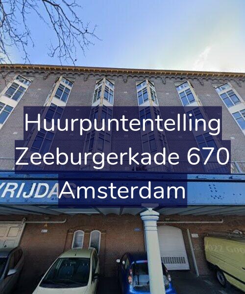 Foto gevel Huurpuntentelling voor Zeeburgerkade 670, Amsterdam