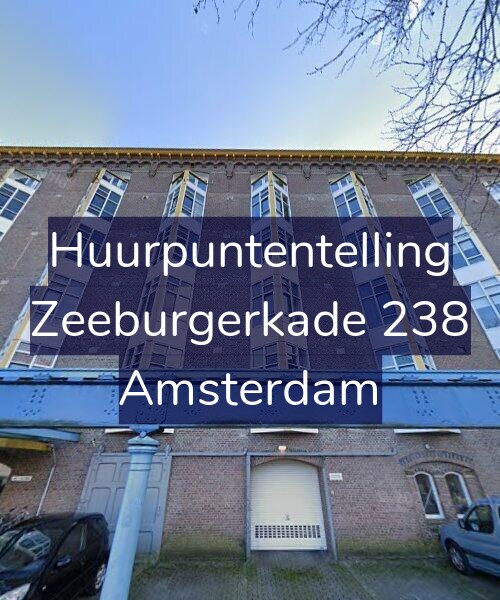 Foto gevel Huurpuntentelling voor Zeeburgerkade 238, Amsterdam