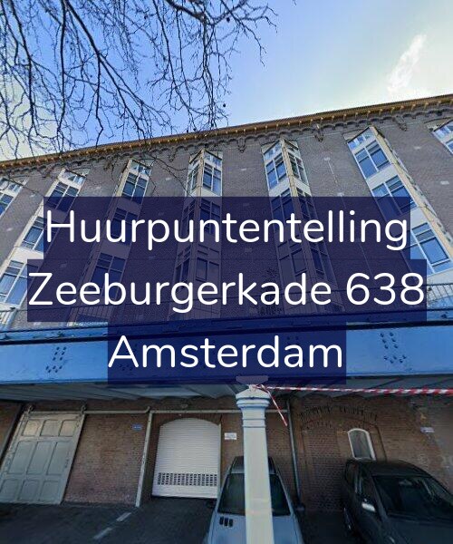 Foto gevel Huurpuntentelling voor Zeeburgerkade 638, Amsterdam