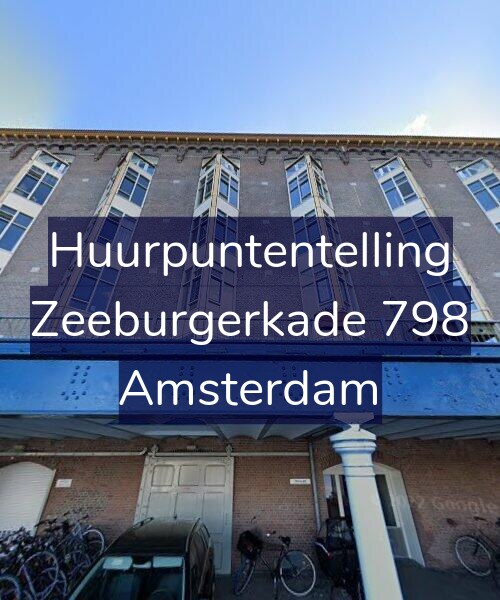 Foto gevel Huurpuntentelling voor Zeeburgerkade 798, Amsterdam