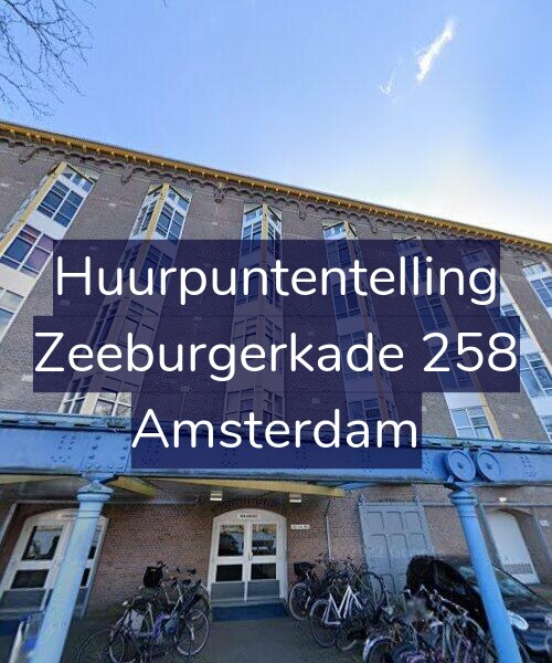 Foto gevel Huurpuntentelling voor Zeeburgerkade 258, Amsterdam