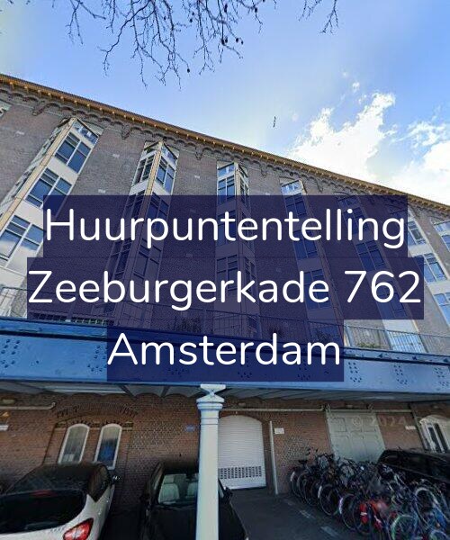 Foto gevel Huurpuntentelling voor Zeeburgerkade 762, Amsterdam