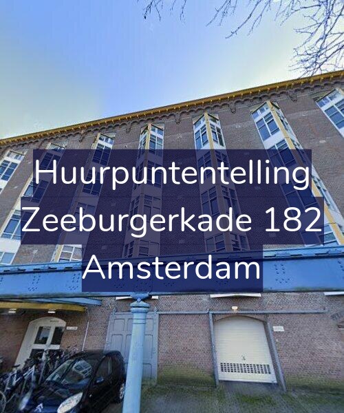 Foto gevel Huurpuntentelling voor Zeeburgerkade 182, Amsterdam