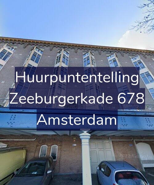 Foto gevel Huurpuntentelling voor Zeeburgerkade 678, Amsterdam