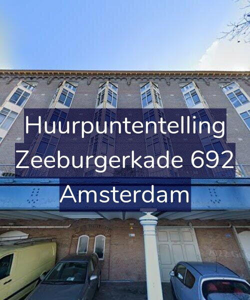 Foto gevel Huurpuntentelling voor Zeeburgerkade 692, Amsterdam
