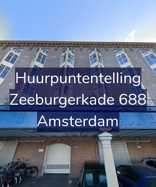 Foto gevel Huurpuntentelling voor Zeeburgerkade 688, Amsterdam