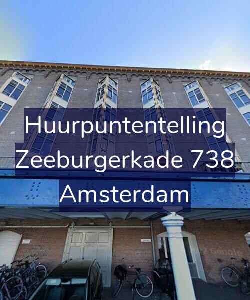 Foto gevel Huurpuntentelling voor Zeeburgerkade 738, Amsterdam