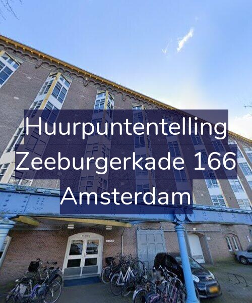Foto gevel Huurpuntentelling voor Zeeburgerkade 166, Amsterdam