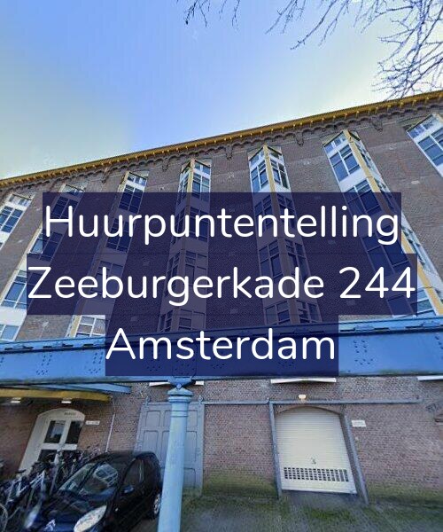 Foto gevel Huurpuntentelling voor Zeeburgerkade 244, Amsterdam