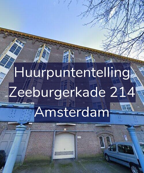 Foto gevel Huurpuntentelling voor Zeeburgerkade 214, Amsterdam
