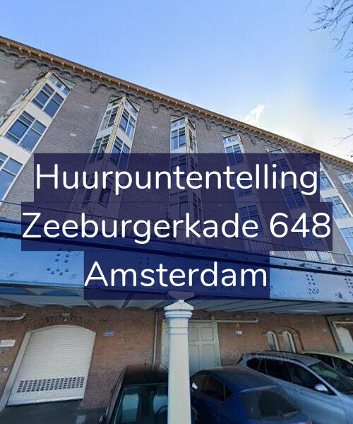 Foto gevel Huurpuntentelling voor Zeeburgerkade 648, Amsterdam