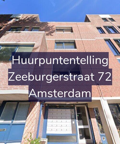 Foto gevel Huurpuntentelling voor Zeeburgerstraat 72, Amsterdam