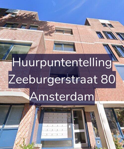 Foto gevel Huurpuntentelling voor Zeeburgerstraat 80, Amsterdam