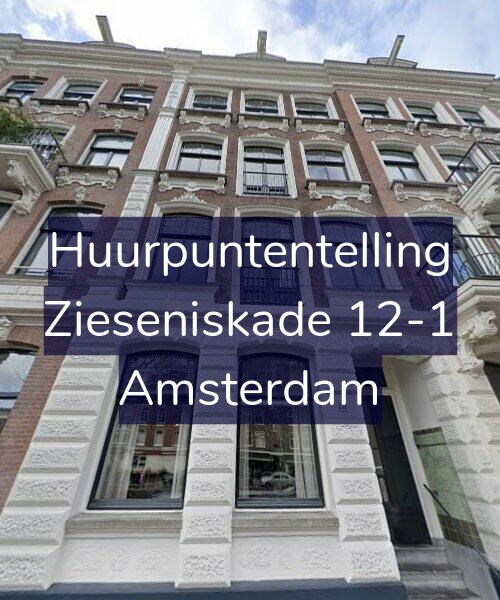 Foto gevel Huurpuntentelling voor Zieseniskade 12-1, Amsterdam