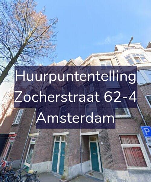 Foto gevel Huurpuntentelling voor Zocherstraat 62-4, Amsterdam