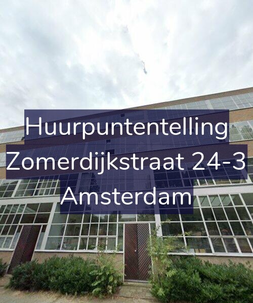 Foto gevel Huurpuntentelling voor Zomerdijkstraat 24-3, Amsterdam