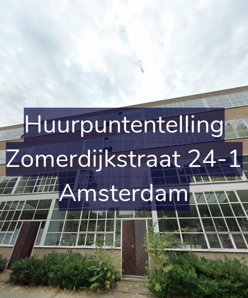 Foto gevel Huurpuntentelling voor Zomerdijkstraat 24-1, Amsterdam