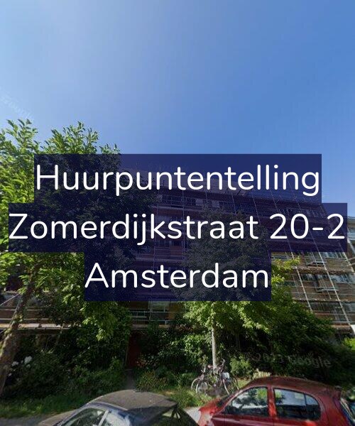 Foto gevel Huurpuntentelling voor Zomerdijkstraat 20-2, Amsterdam