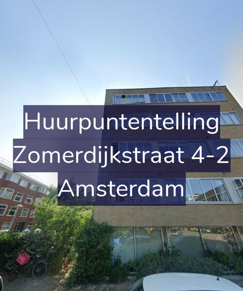Foto gevel Huurpuntentelling voor Zomerdijkstraat 4-2, Amsterdam