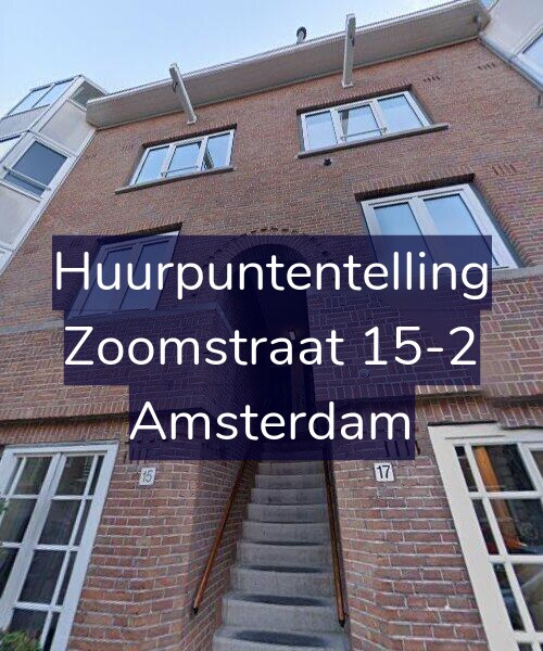 Foto gevel Huurpuntentelling voor Zoomstraat 15-2, Amsterdam