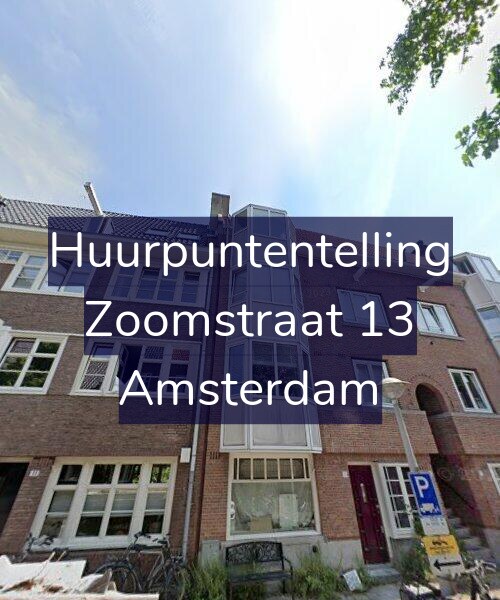 Foto gevel Huurpuntentelling voor Zoomstraat 13, Amsterdam