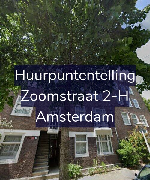 Foto gevel Huurpuntentelling voor Zoomstraat 2-H, Amsterdam