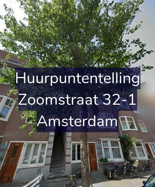 Foto gevel Huurpuntentelling voor Zoomstraat 32-1, Amsterdam