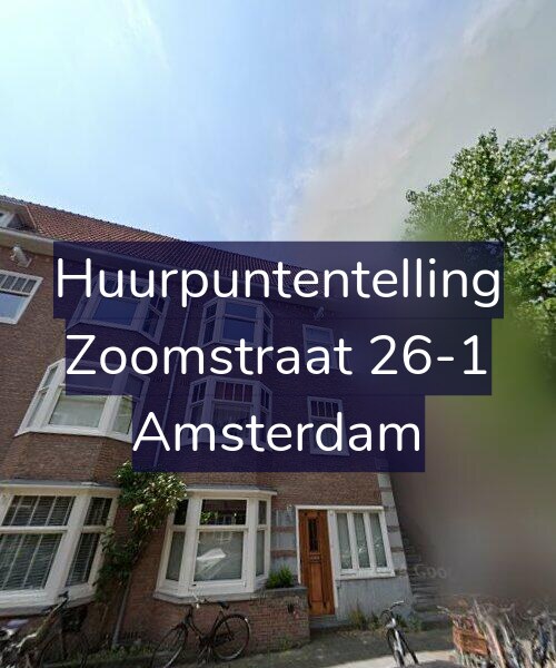 Foto gevel Huurpuntentelling voor Zoomstraat 26-1, Amsterdam