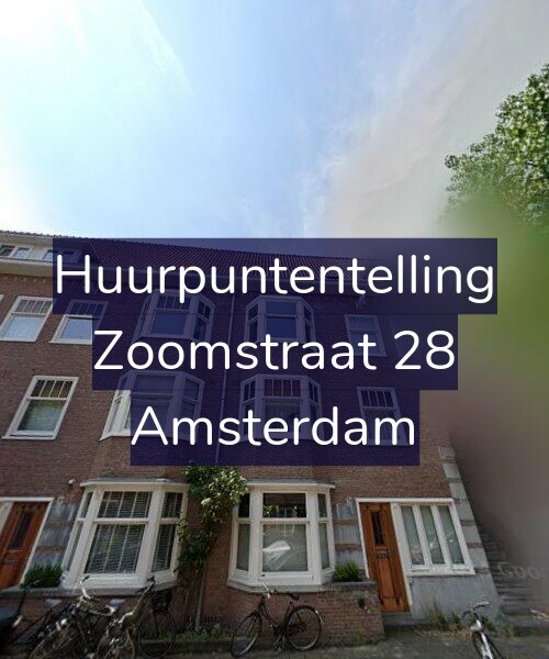 Foto gevel Huurpuntentelling voor Zoomstraat 28, Amsterdam
