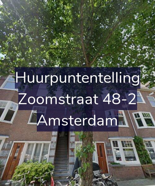 Foto gevel Huurpuntentelling voor Zoomstraat 48-2, Amsterdam