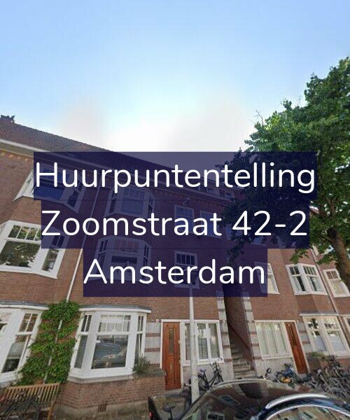 Foto gevel Huurpuntentelling voor Zoomstraat 42-2, Amsterdam