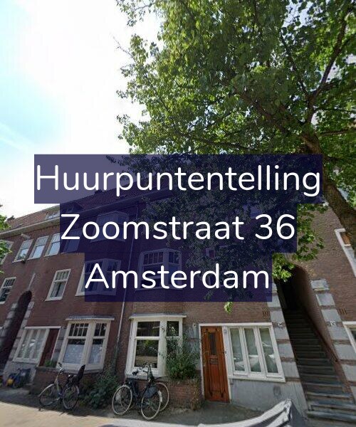 Foto gevel Huurpuntentelling voor Zoomstraat 36, Amsterdam