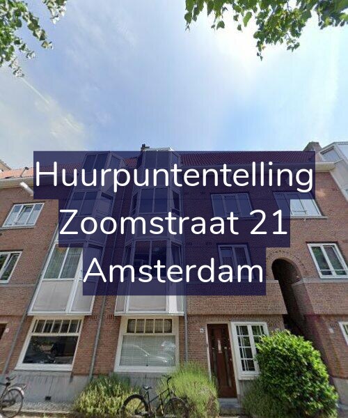 Foto gevel Huurpuntentelling voor Zoomstraat 21, Amsterdam
