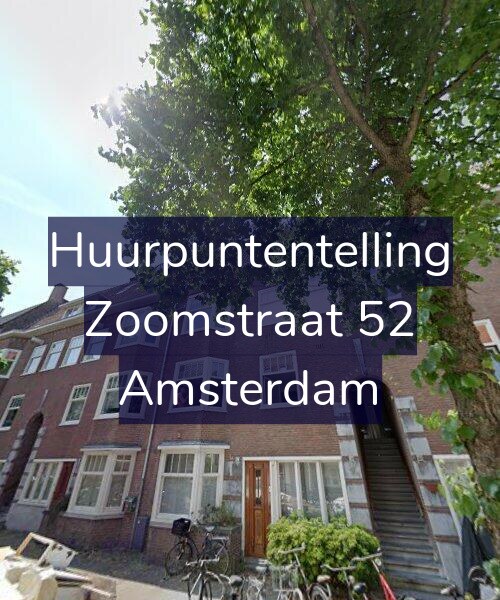 Foto gevel Huurpuntentelling voor Zoomstraat 52, Amsterdam
