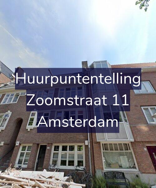 Foto gevel Huurpuntentelling voor Zoomstraat 11, Amsterdam