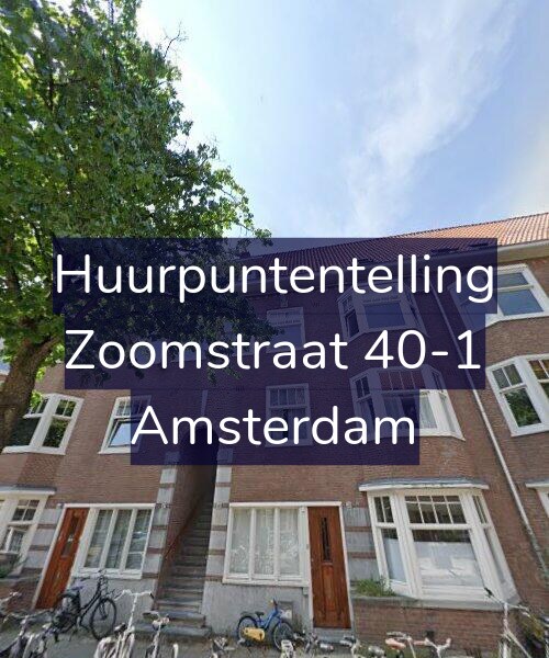 Foto gevel Huurpuntentelling voor Zoomstraat 40-1, Amsterdam