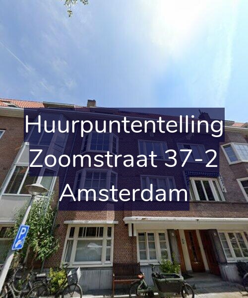 Foto gevel Huurpuntentelling voor Zoomstraat 37-2, Amsterdam