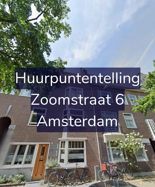 Foto gevel Huurpuntentelling voor Zoomstraat 6, Amsterdam