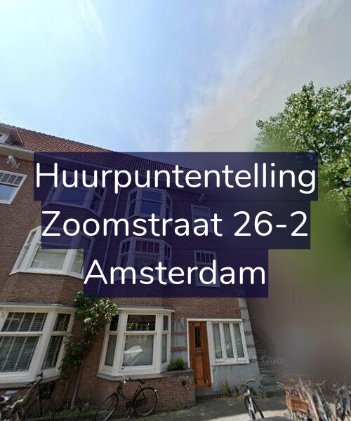 Foto gevel Huurpuntentelling voor Zoomstraat 26-2, Amsterdam