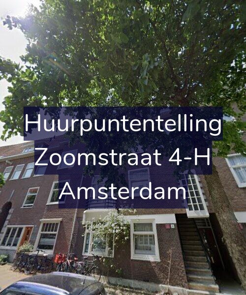 Foto gevel Huurpuntentelling voor Zoomstraat 4-H, Amsterdam