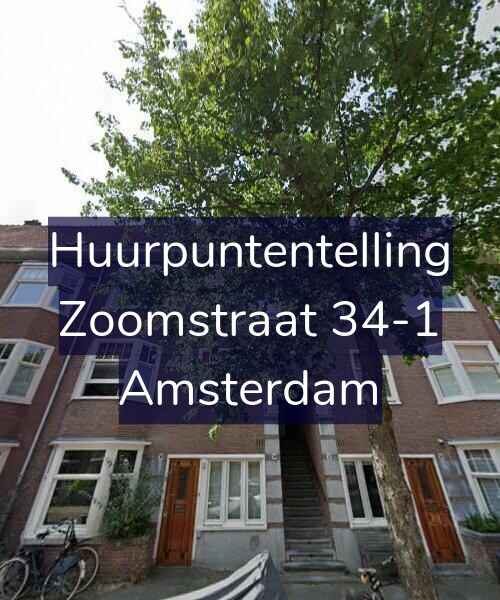 Foto gevel Huurpuntentelling voor Zoomstraat 34-1, Amsterdam