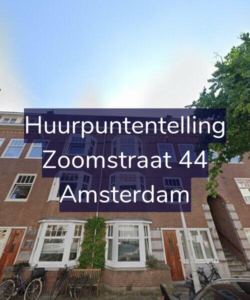 Foto gevel Huurpuntentelling voor Zoomstraat 44, Amsterdam