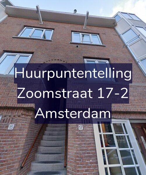 Foto gevel Huurpuntentelling voor Zoomstraat 17-2, Amsterdam