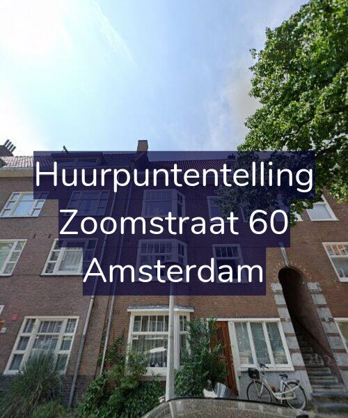 Foto gevel Huurpuntentelling voor Zoomstraat 60, Amsterdam