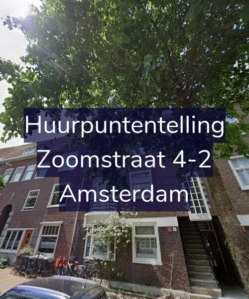 Foto gevel Huurpuntentelling voor Zoomstraat 4-2, Amsterdam