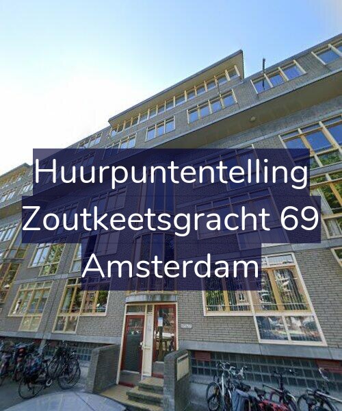 Foto gevel Huurpuntentelling voor Zoutkeetsgracht 69, Amsterdam