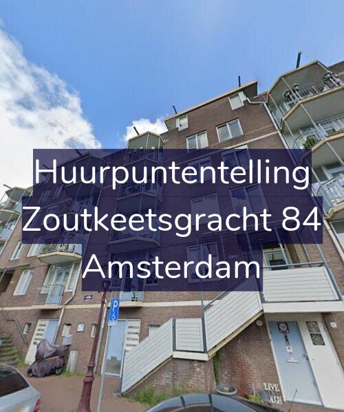 Foto gevel Huurpuntentelling voor Zoutkeetsgracht 84, Amsterdam